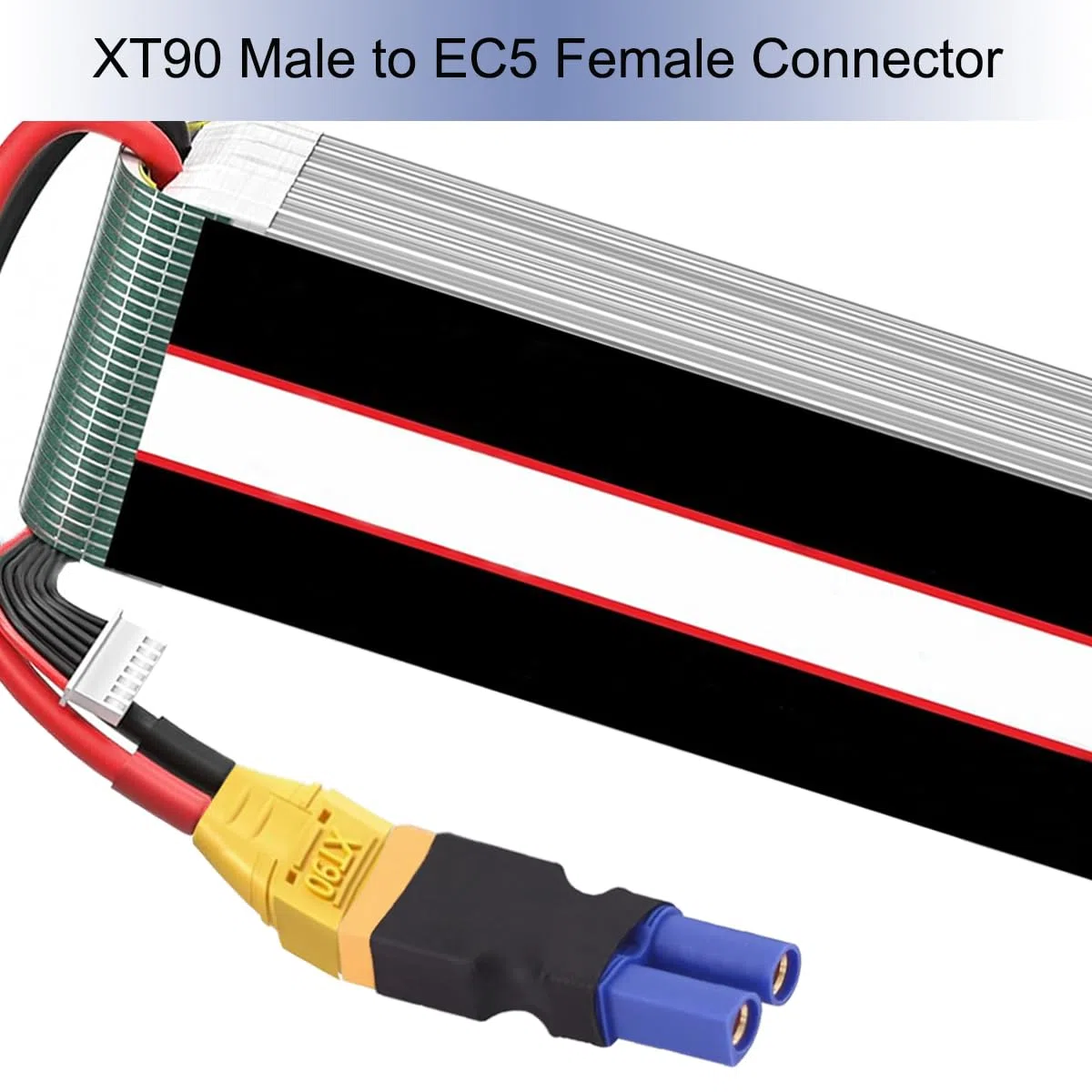 4 sztuki XT90 na EC5 wtyczka/gniazdo, bez kabla EC5 na XT90 gniazdo / wtyczka adapter wtyczka do RC FPV drona RC Car Lipo ładowarka do baterii ESC