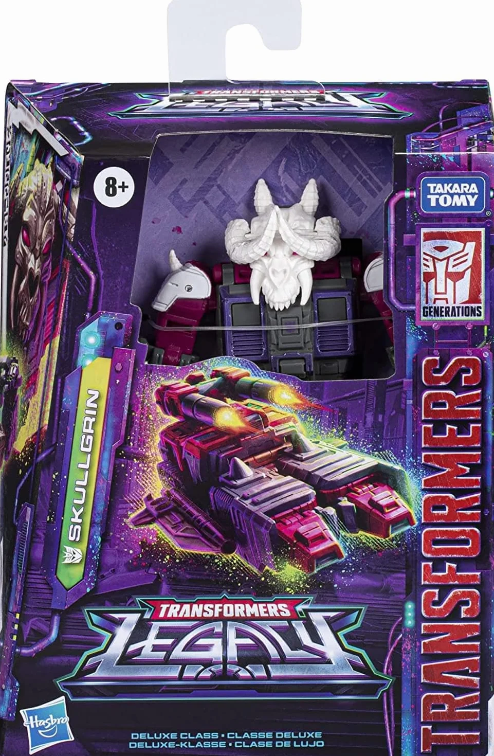 Transformers Juguetes Generations Legacy - Figura Deluxe de Skullgrin - 14 cm - A Partir de 8 años (F3029)
