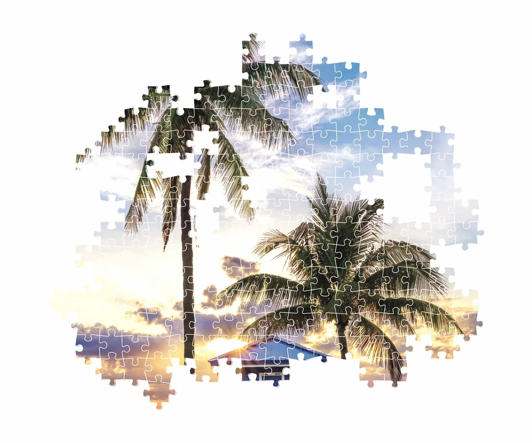 CLEMENTONI PUZZLE DLA DOROSŁYCH 500 HQC MIAMI BEACH FLORIDA COMPACT BO MADE IN ITALY