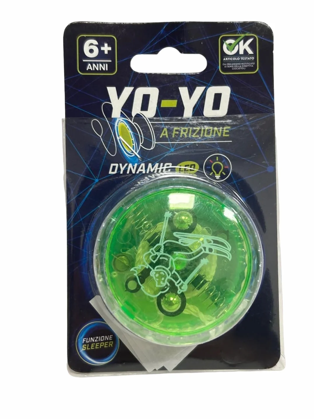 Yoyo dla dzieci i początkujących Yo Yo ze światłem LED i automatyczną reakcją sprzęgła, Yo Yo Yo, do akrobacji Led Yo Yo z efektem świetlnym Yoyo, różne kolory