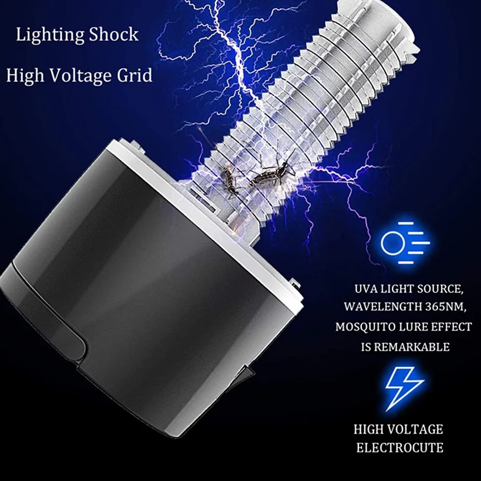 Lampa LED Mosquito Killer Bug Zapper Insect Pest Repeller Anti Mosquito Fly Trap Camping Night