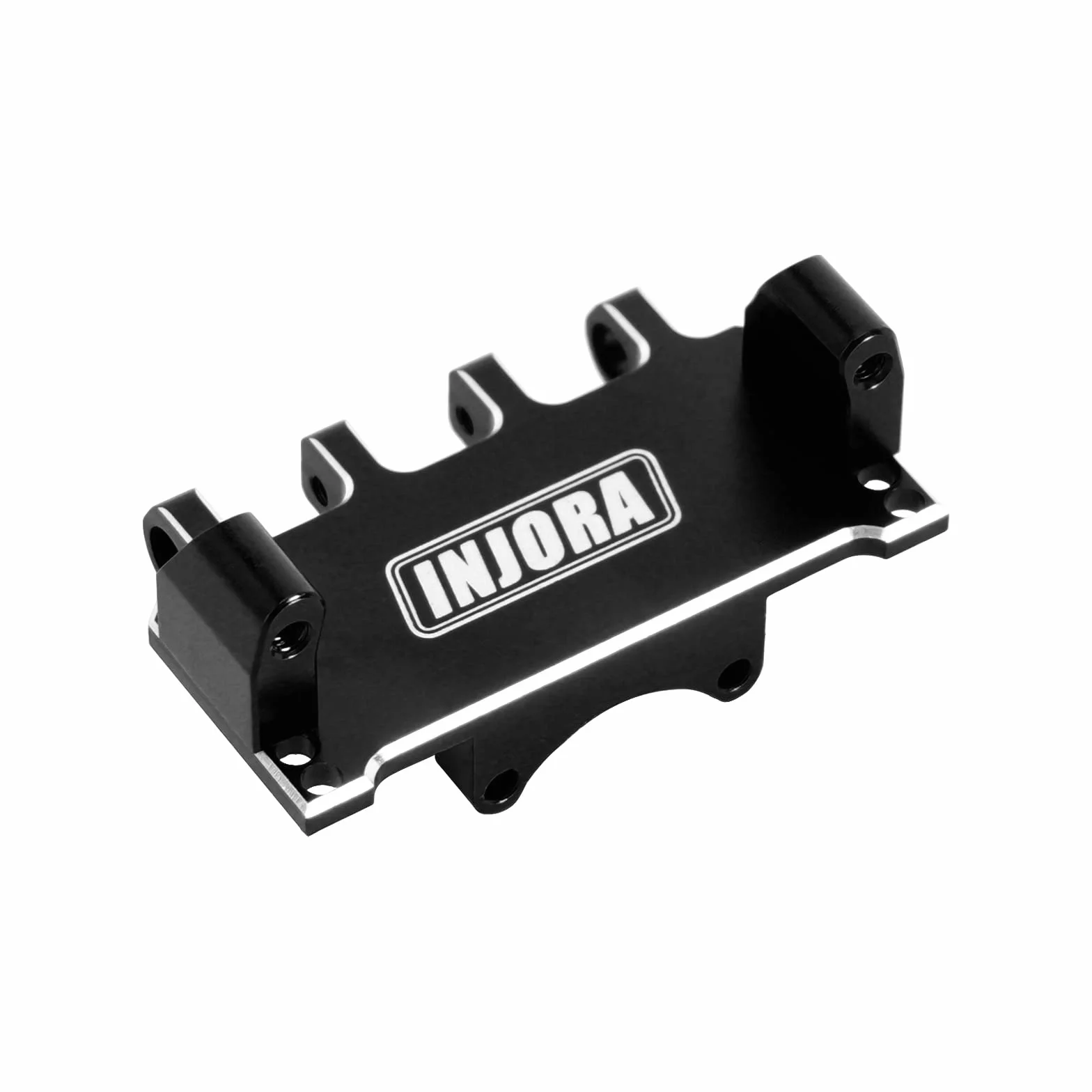 INJORA Regulowany uchwyt serwo CNC aluminium do Axial SCX24 1/24 RC Crawler Upgrade (czarny)