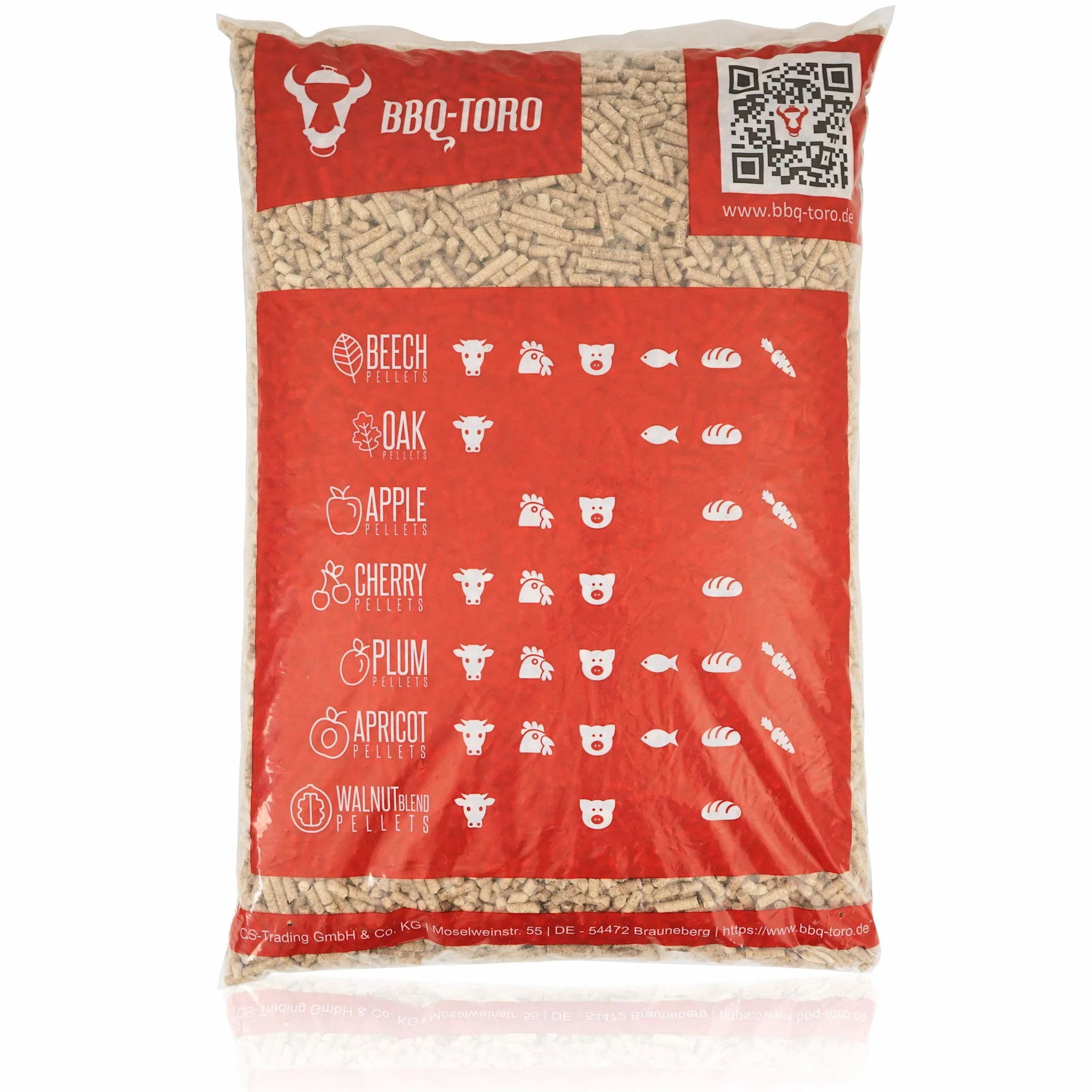 BBQ-TORO Plum Pellet 10 kg z drewna śliwkowego do grilla i wędzarni