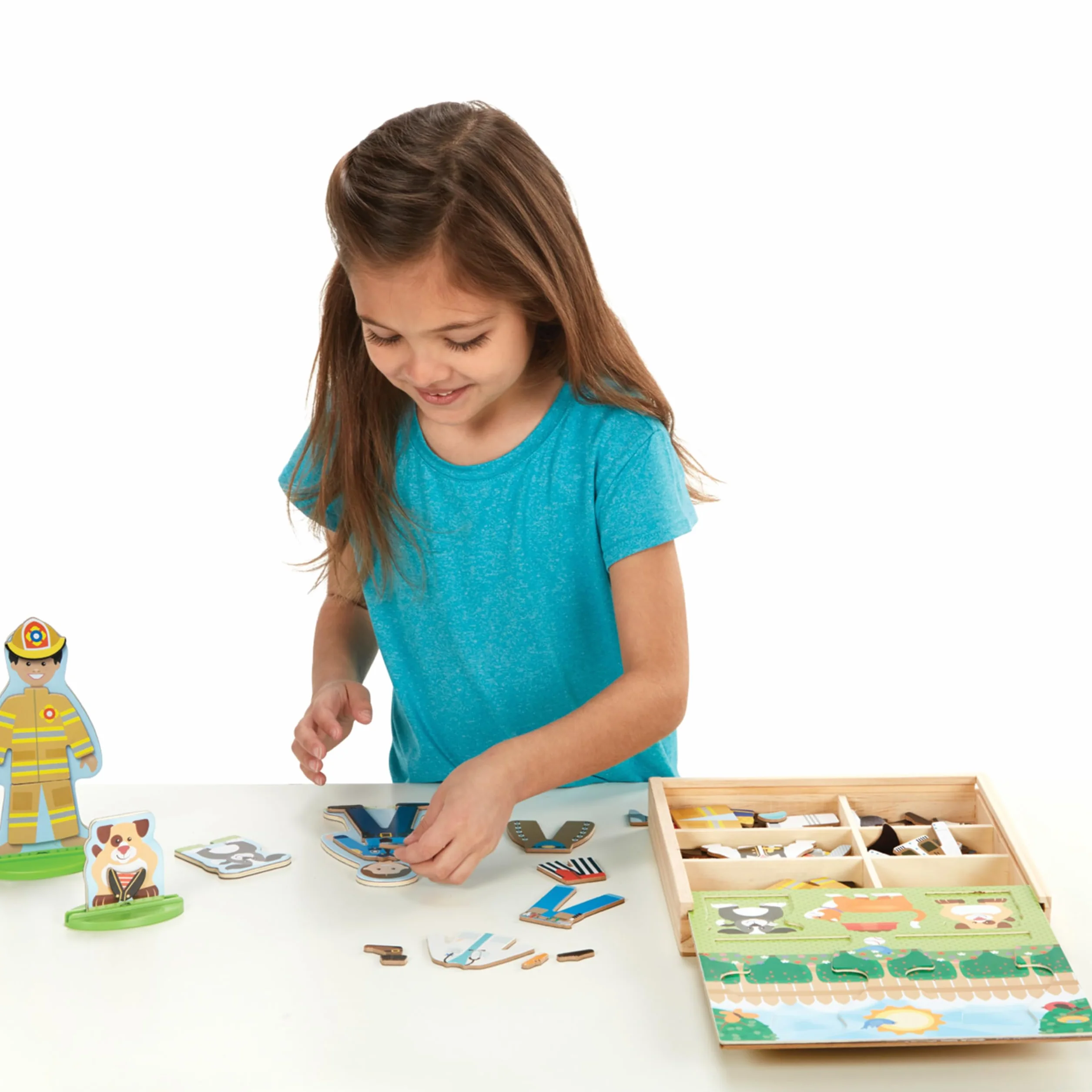 Melissa & Doug Occupations Magnetic Pretend Play Set, Pretend Play Toy, Cognitive Skills, 3+, Gift for Boy or Girl