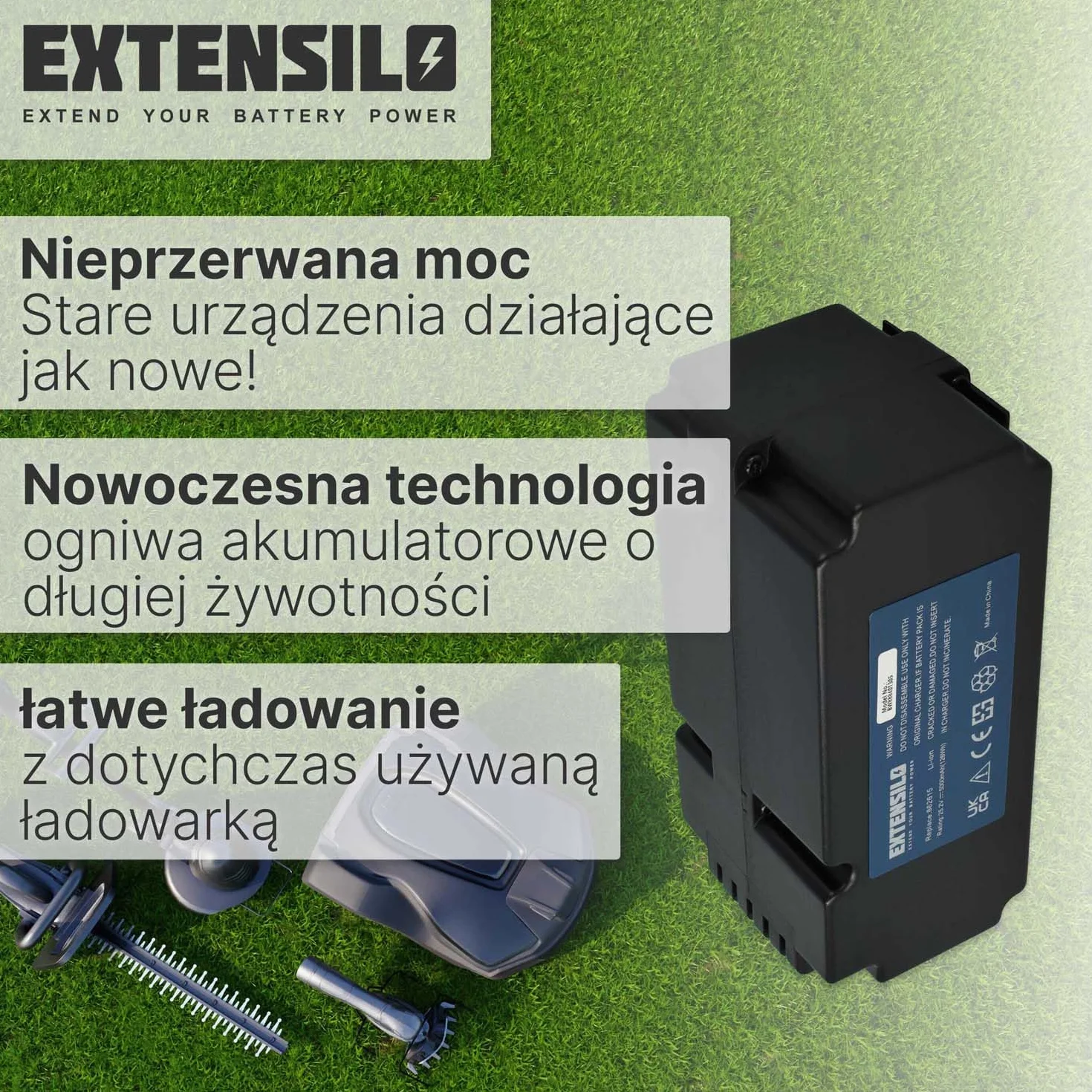 Akumulator Yard Force 28V 5000 mAh Litowo-jonowy do Kosiarki 862615 MR600 SA1000 SA1500 SA500
