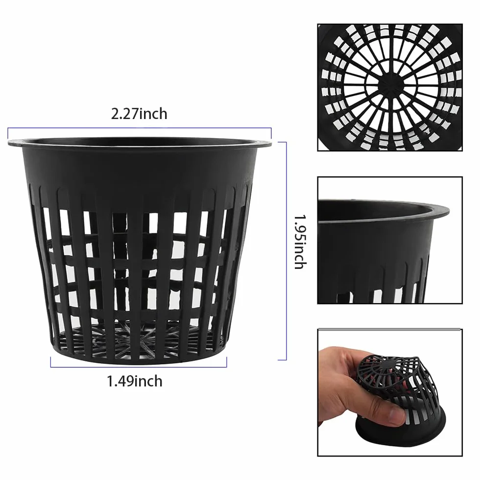 Rmeet plastikowa siatka do sadzenia hydroponiki 5 cm 50 szt.