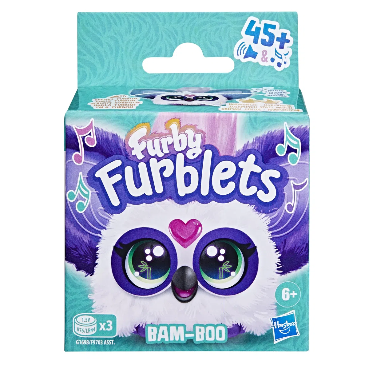 Furby Furblets Bam-Boo, miniaturowa, pluszowa, zabawkowa panda