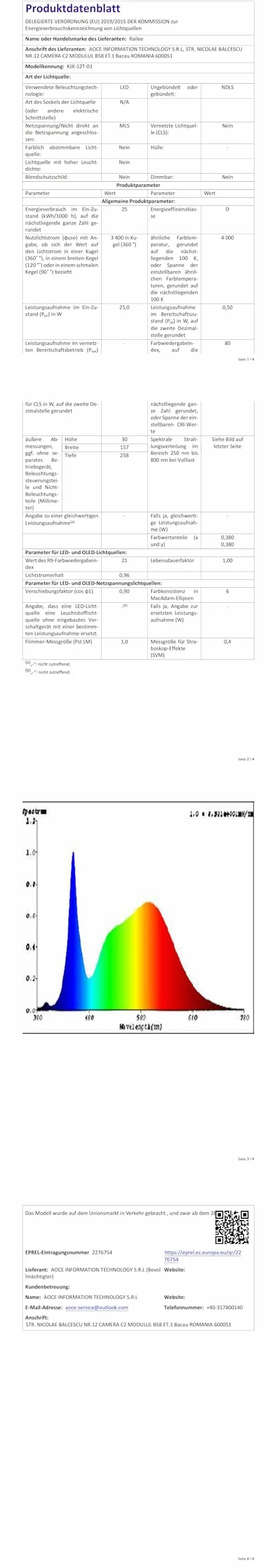Railee Lampa LED do Roślin 286 LEDs Pełne Spektrum UV-IR z Timerem 4/8/12H Ściemnianie
