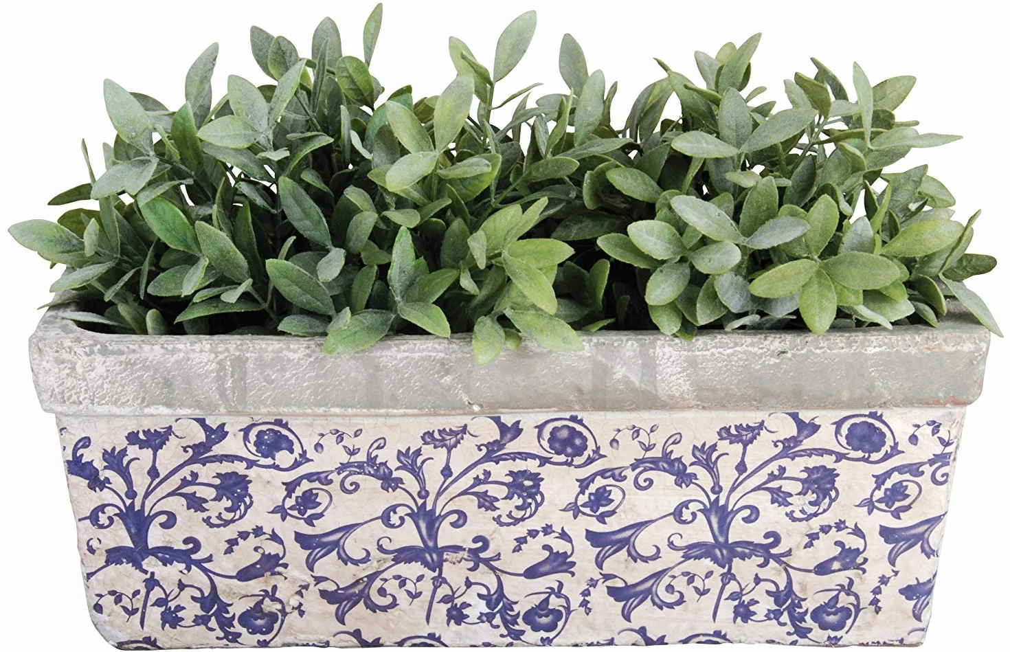 Esschert Design AC29 ceramiczna skrzynka na kwiaty 15 x 40 x 16 cm wielokolorowa