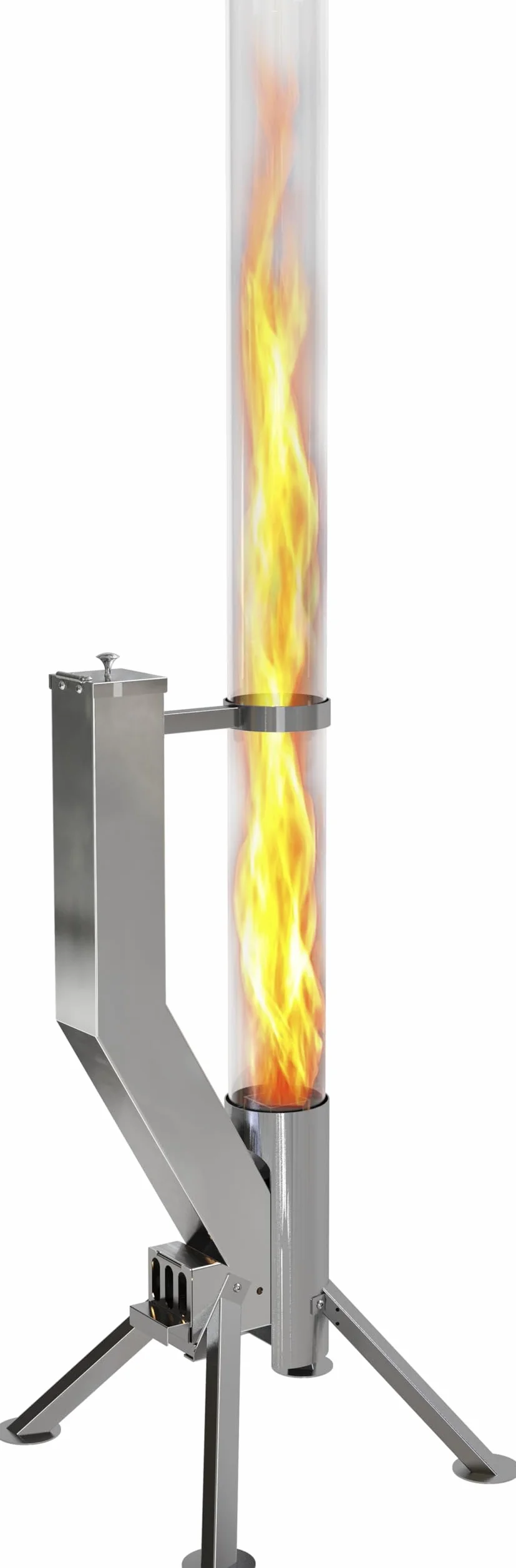 GARDENFLARE Palenisko pochodnia na pellet ze stali nierdzewnej płomień 1,5 m