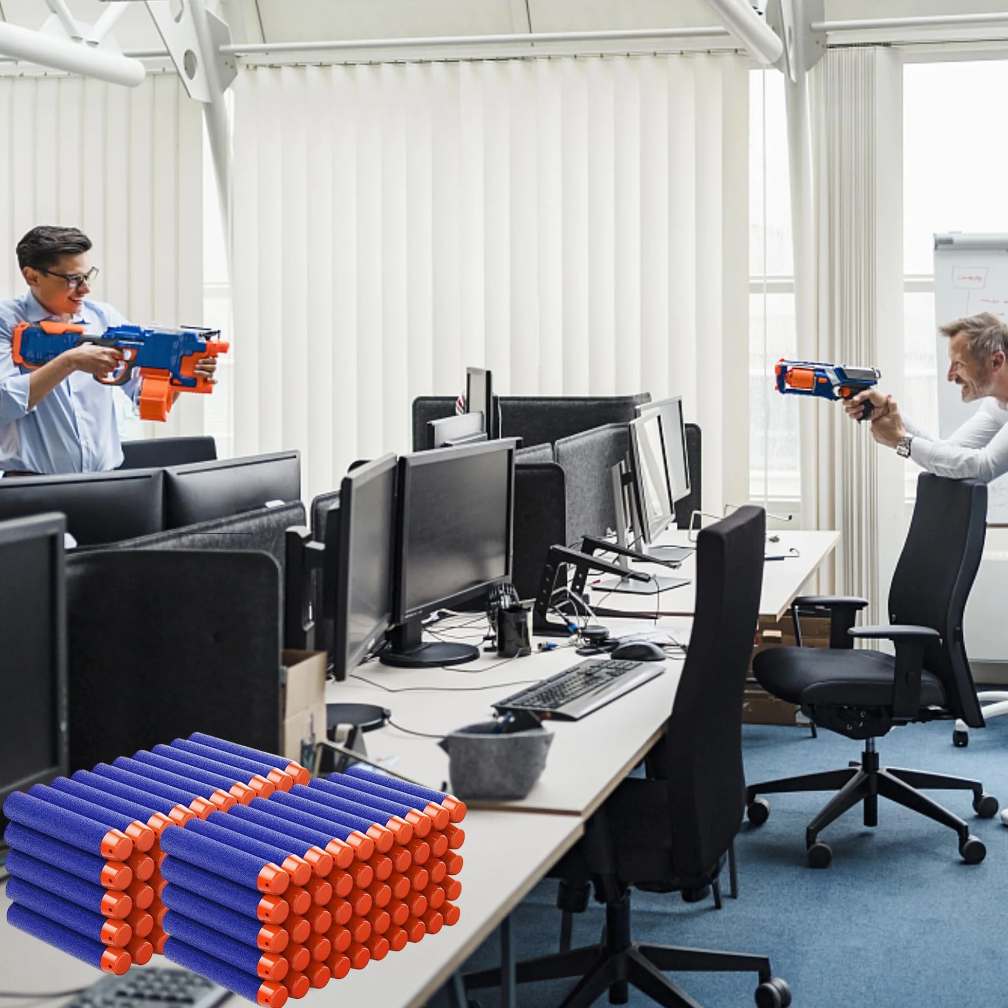 Nerf N Strike Elite 2.0 Series 400 PCS Piankowe Rzutki 7.2cm Kule Kompatybilne Akcesoria Amunicji