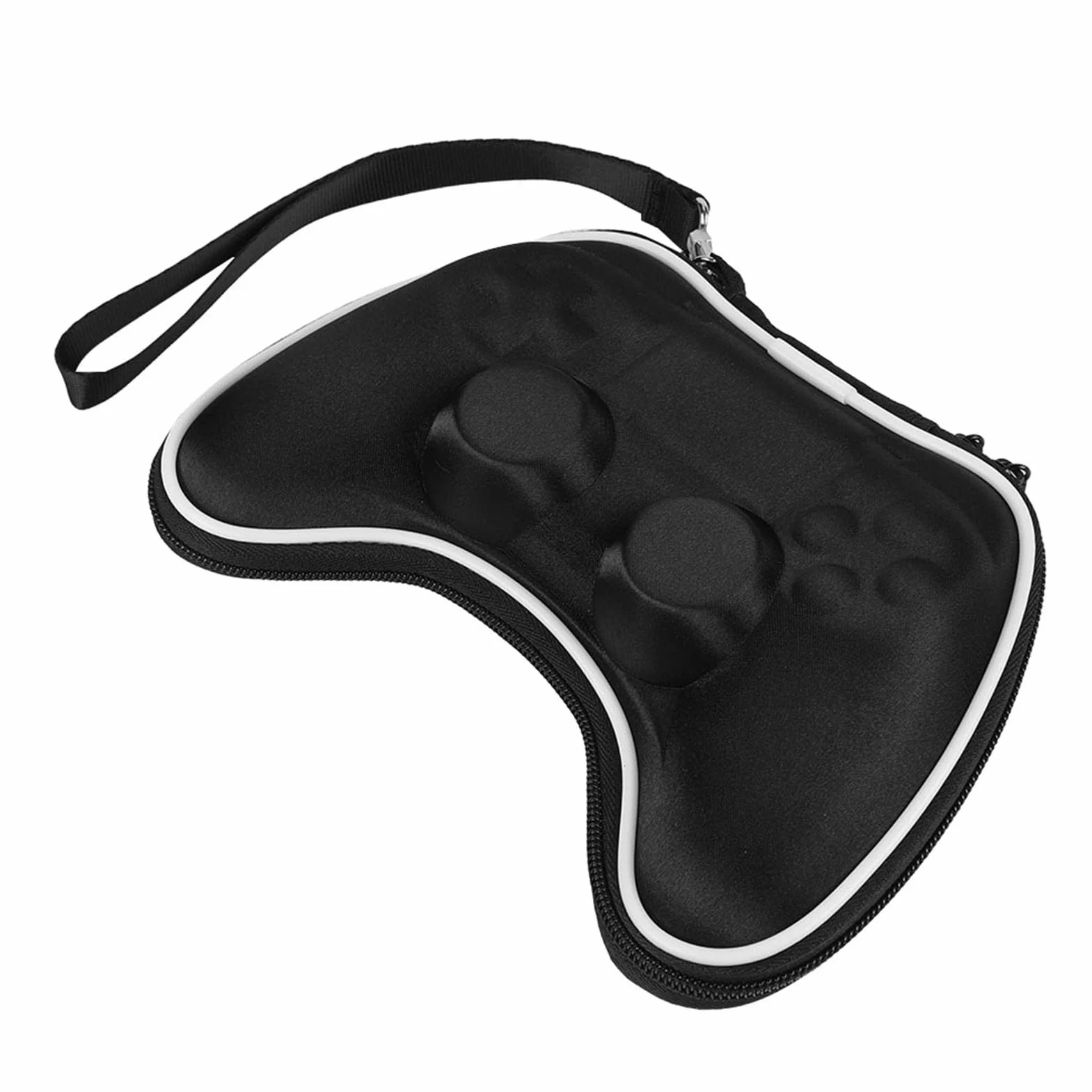 Annadue przenośna torba na kontroler , odporna na wstrząsy torba podróżna do 4 kontroler Gamepad, mocna i trwała (czarna)