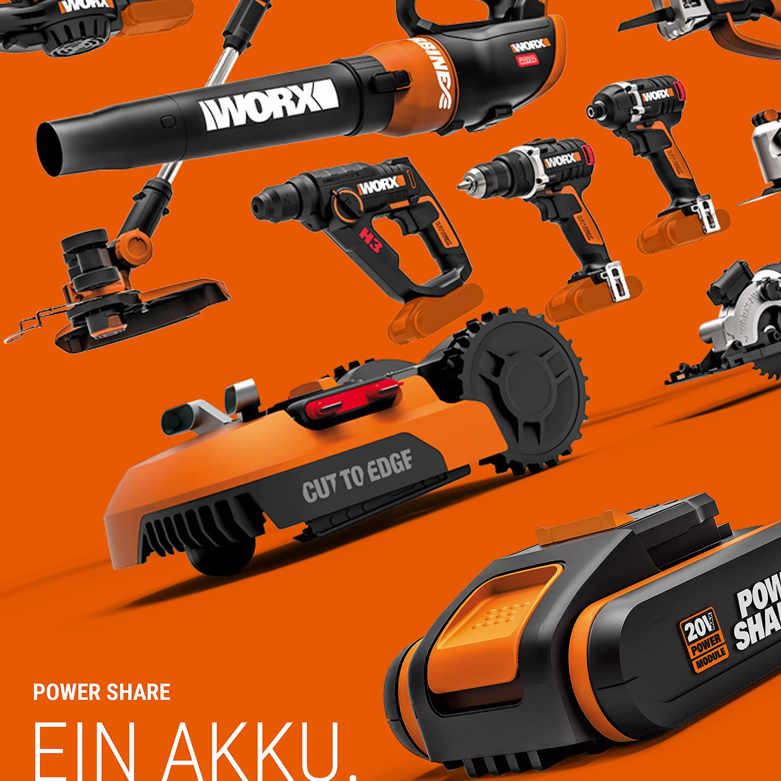 WORX WG829E.9 Akumulatorowy Opryskiwacz Ciśnieniowy 20 V Powershare 5 L
