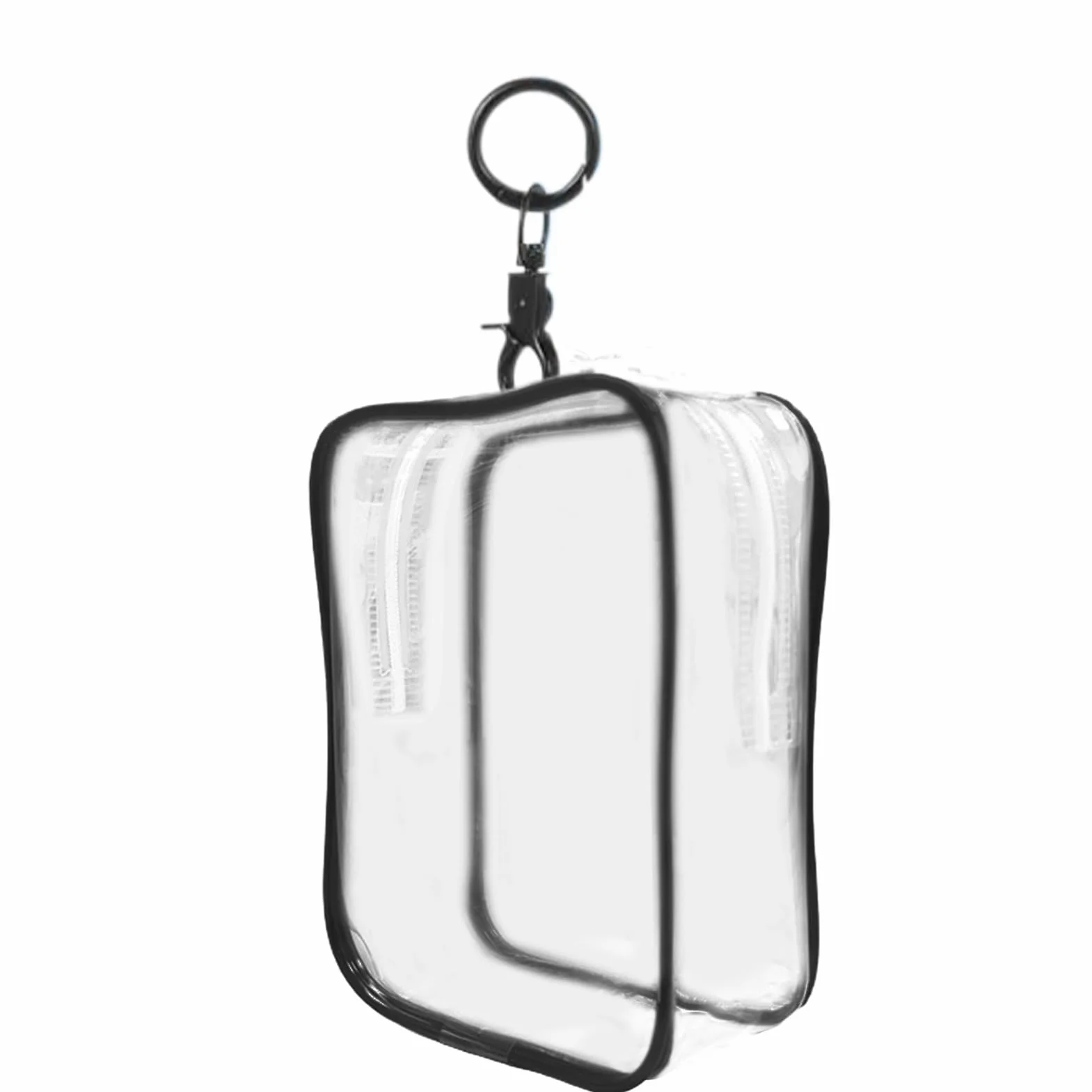 Wyczy?? etui na brelok do kluczy, gablot? dla lalek | Wielofunkcyjna kwadratowa torba ekspozycyjna,Kwadratowy model figurki z breloczkiem, przezroczysty organizer do przechowywania figurek dla ma?ych