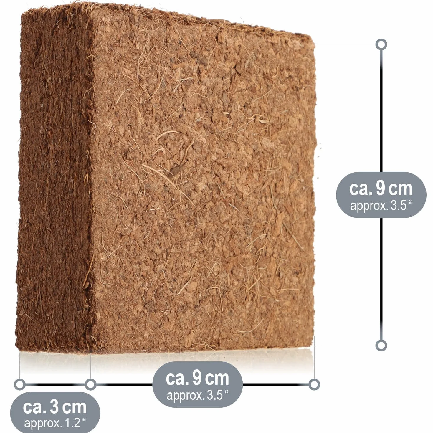 COM-FOUR® 10x ziemia do uprawy kokosa - biodegradowalne peczniejace plasterki kokosa - beztorfowe brykiety z prasowanego wlókna kokosowego na 10 litrów
