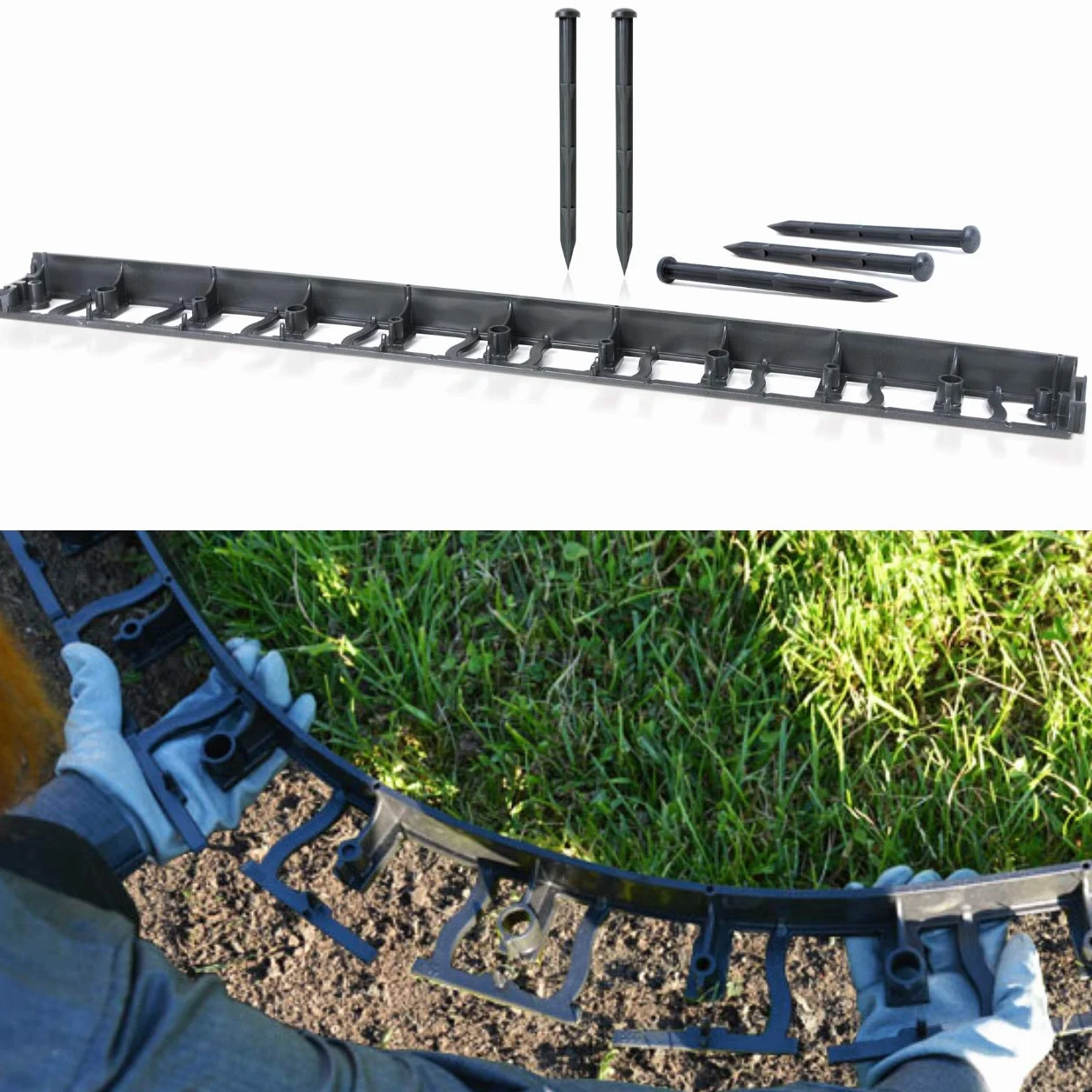 GARDENIX obrzeże trawnika 45 mm x 80 mm 12 m
