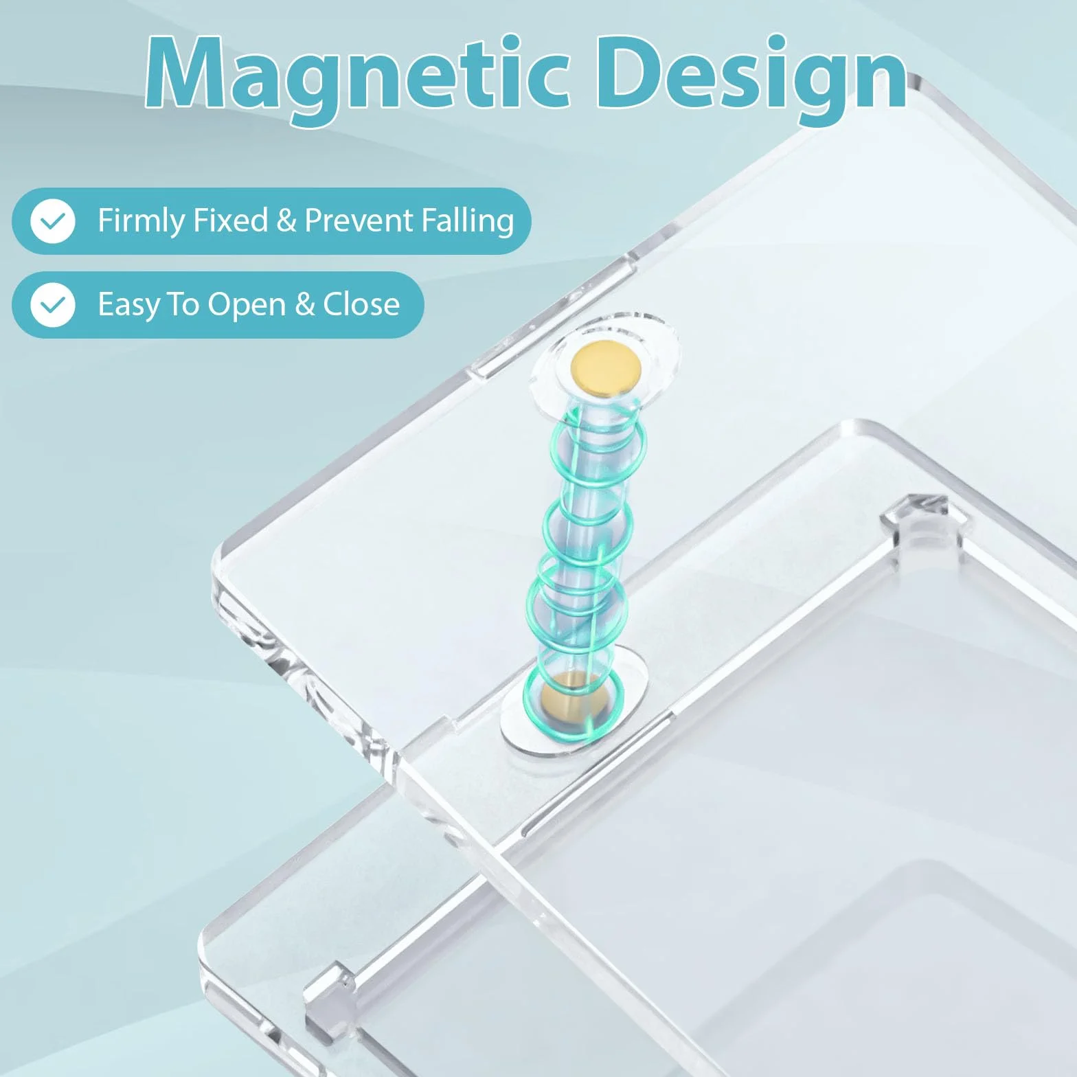 16 Sztuk Magnetycznych Uchwytów na Karty, Karty Trading Card Holder z Ochroną Uv, 35 PT Twarde Etui, Przezroczyste Etui magnetyczne karty do gier, Standardowe Karty Sportowe