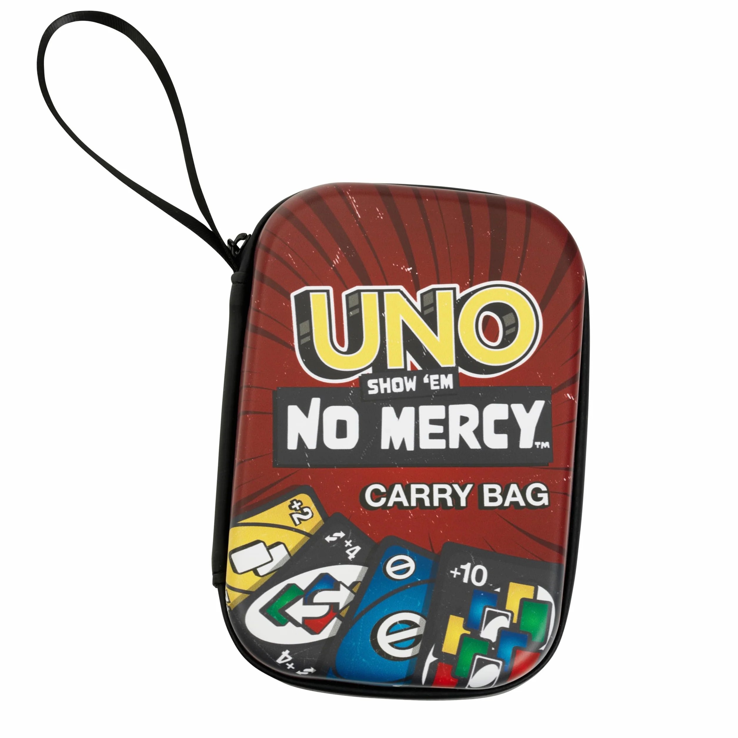 Theo Klein 5974 Futerał UNO Show Them No Mercy i Praktyczny Woreczek do Przenoszenia Kart do Gry, Karty nie są dołączone, dla Dzieci w Wieku od 3 Lat