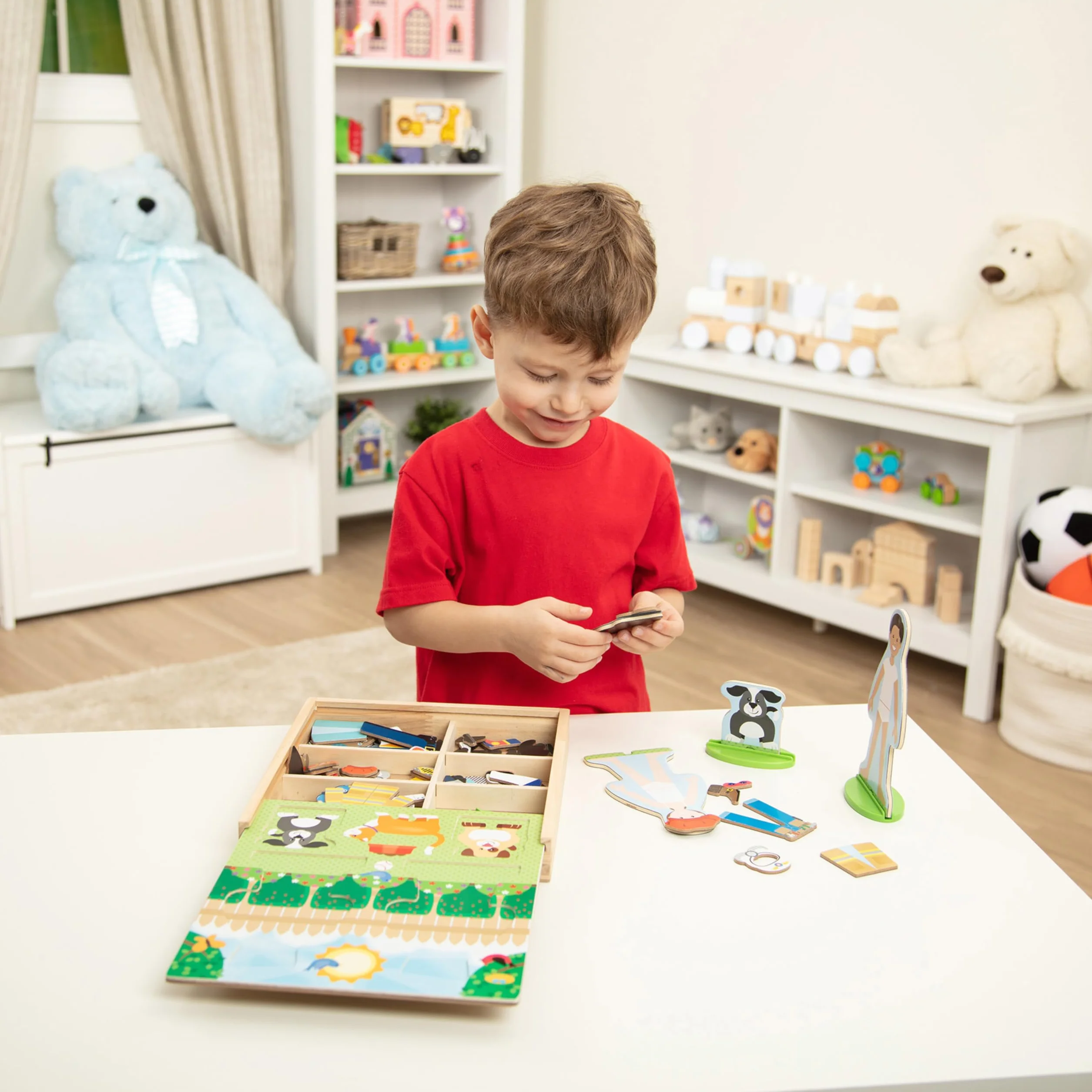 Melissa & Doug Occupations Magnetic Pretend Play Set, Pretend Play Toy, Cognitive Skills, 3+, Gift for Boy or Girl