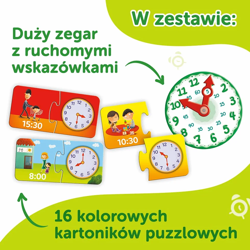 Trefl Zegar – Mały Odkrywca Gra Edukacyjna dla Dzieci w wieku 3 - 5 lat