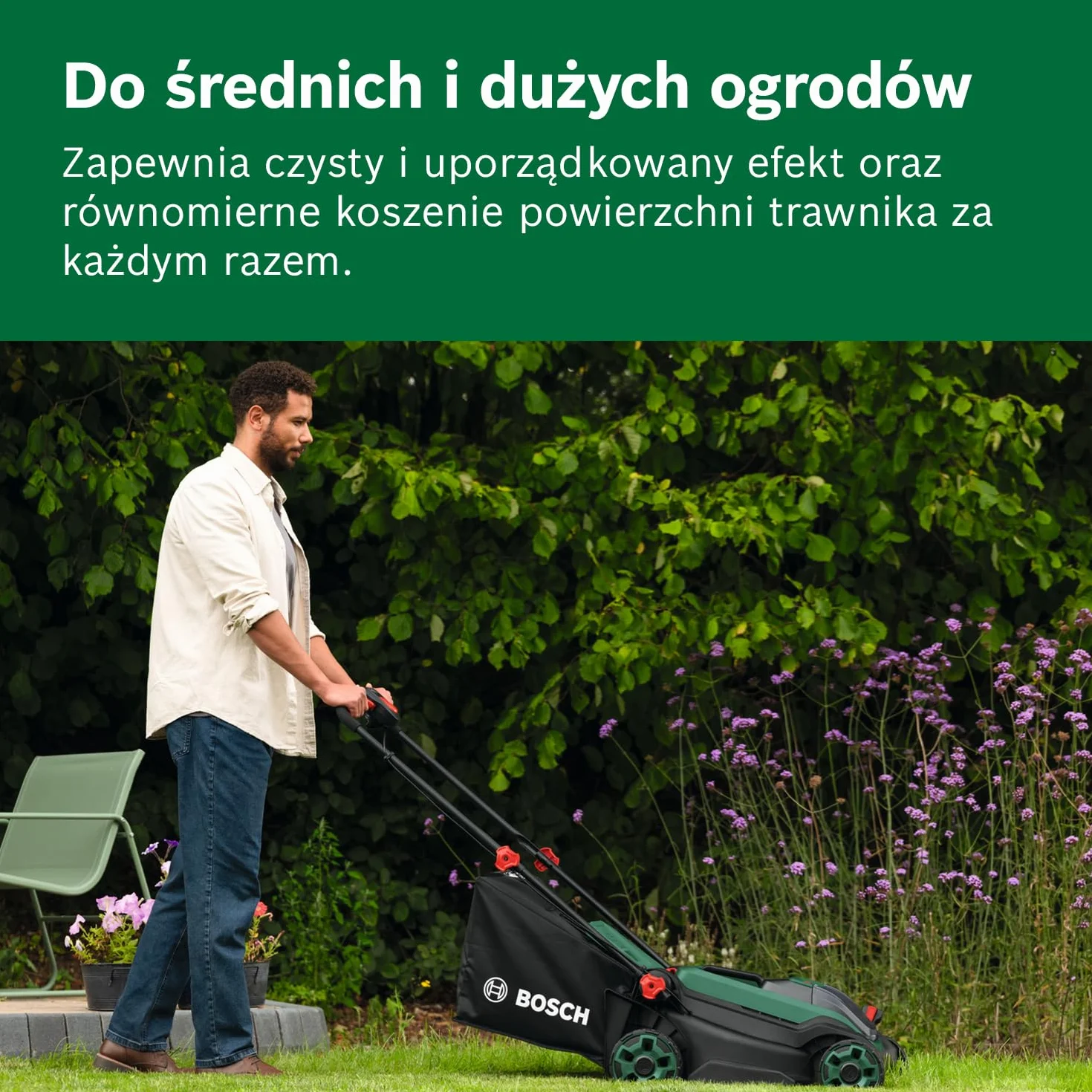Bosch Kosiarka akumulatorowa ROTAK18V2-38 38 cm 18 V 2 akumulatory