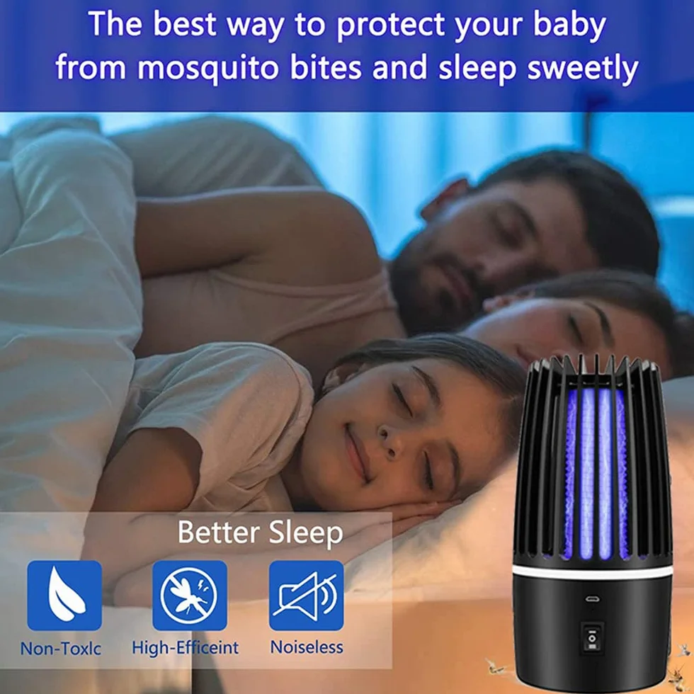 Lampa LED Mosquito Killer Bug Zapper Insect Pest Repeller Anti Mosquito Fly Trap Camping Night