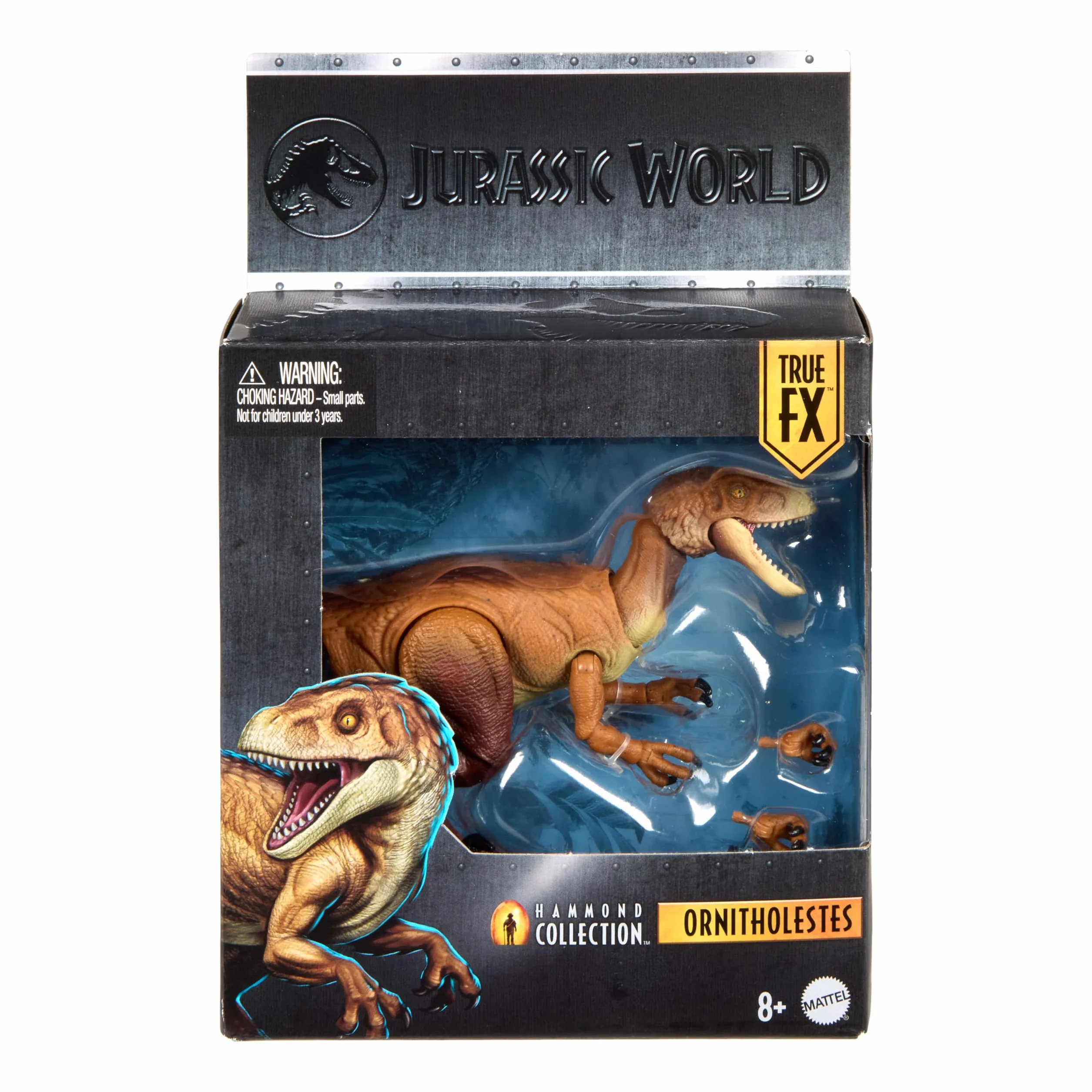 Mattel Jurassic World Kolekcja Hammonda Ornitolest, figurka premium, realistyczne oczy, 18 ruchomych punktów i dodatkowe przednie łapy, dinozaur zabawka dla dzieci 8+, fanów i kolekcjonerów, JKM91