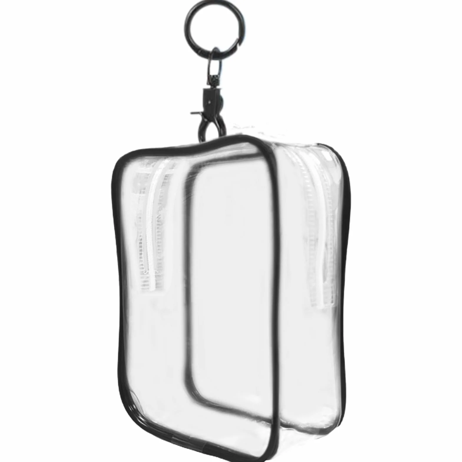 Wyczy?? etui na brelok do kluczy, gablot? dla lalek | Wielofunkcyjna kwadratowa torba ekspozycyjna,Kwadratowy model figurki z breloczkiem, przezroczysty organizer do przechowywania figurek dla ma?ych