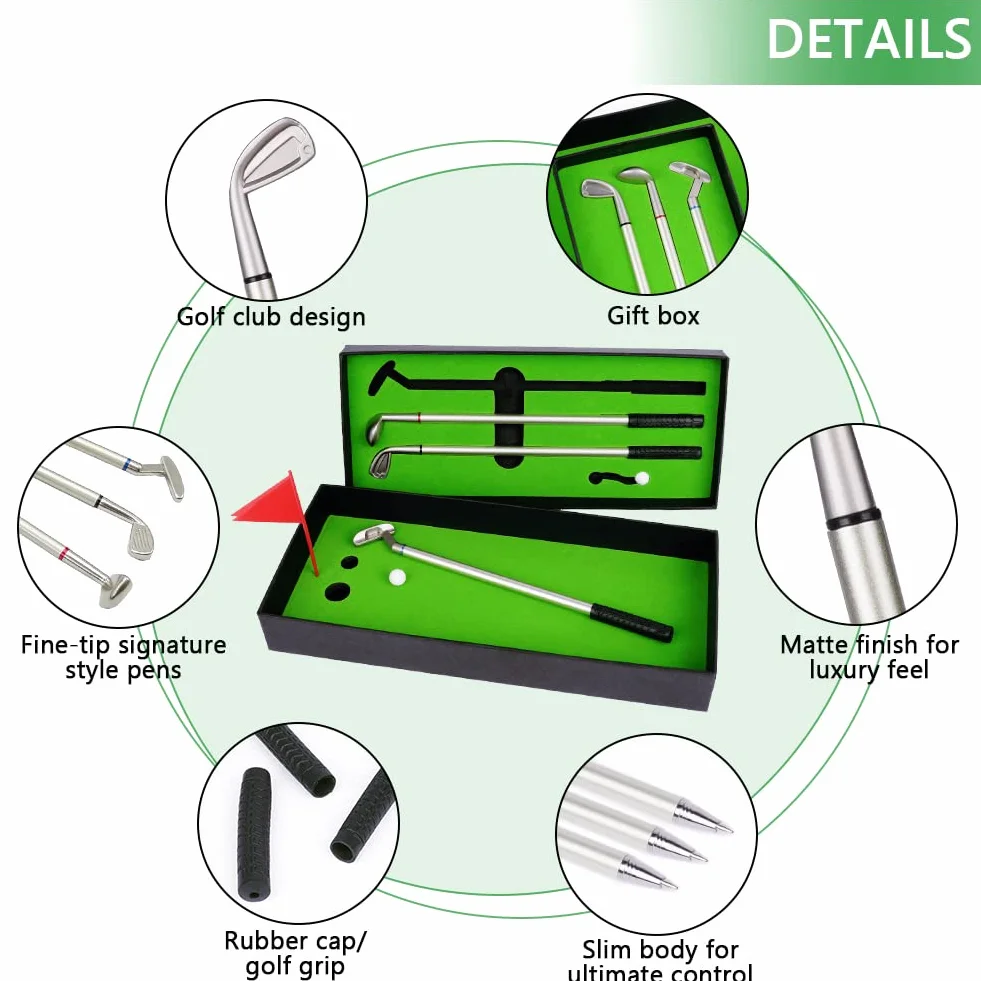 OSDUE Prezenty dla mężczyzn, prezenty na długopis golfowy dla mężczyzn, mini gry komputerowe, zabawna zabawka Fidget, prezent na długopis golfowy dla dorosłych, współpracownik, mężczyźni, szef