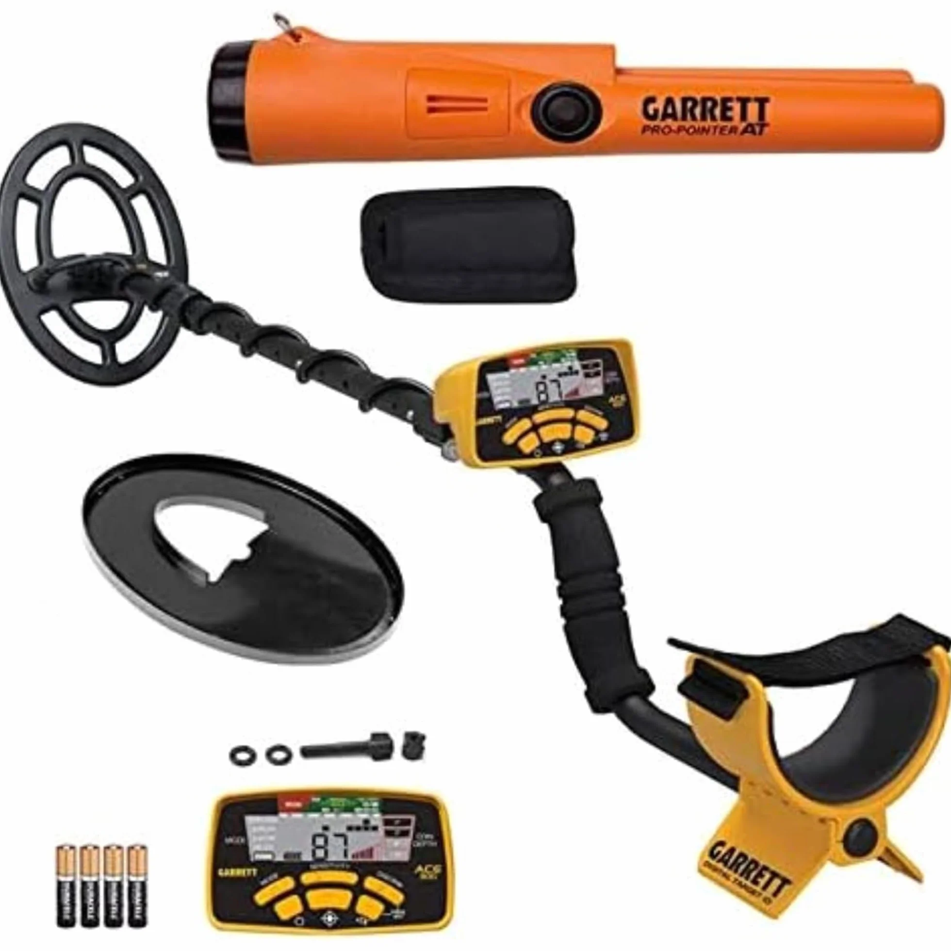 Garrett ACE 300 wykrywacz metali z obiektywem cyfrowym, rozdzielczość żelaza, regulowana częstotliwość, Pro wskaźnik, słuchawki, osłona Searchcoil