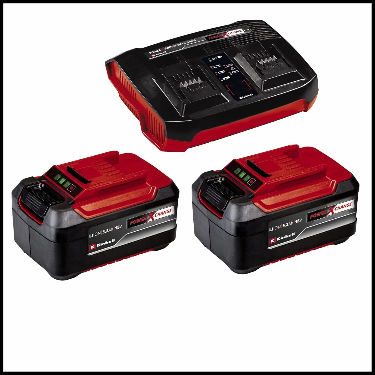 Einhell RASARRO 36/42 Power X-Change Kosiarka akumulatorowa 36V 42cm 725m² 50L Mulczer 2x5,2Ah Twincharger