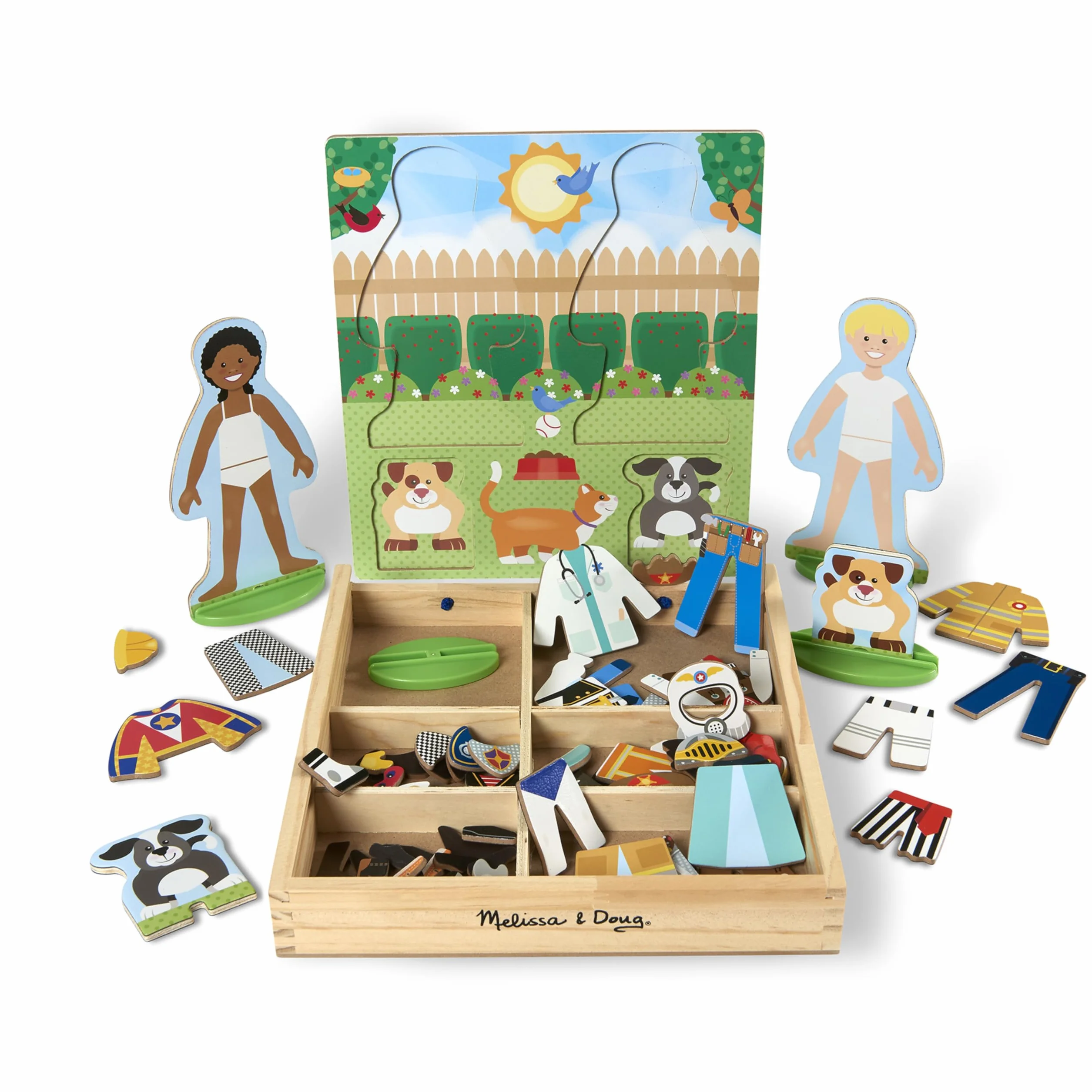 Melissa & Doug Occupations Magnetic Pretend Play Set, Pretend Play Toy, Cognitive Skills, 3+, Gift for Boy or Girl
