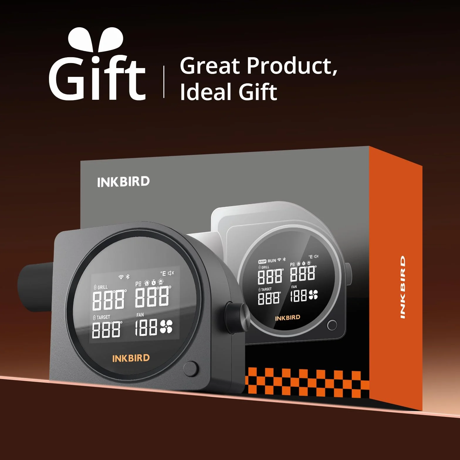 Inkbird Dmuchawa do grilla Wi-Fi 5G Bluetooth 5.0 regulator temperatury z 5 sondami automatyczny wentylator wędzarniczy