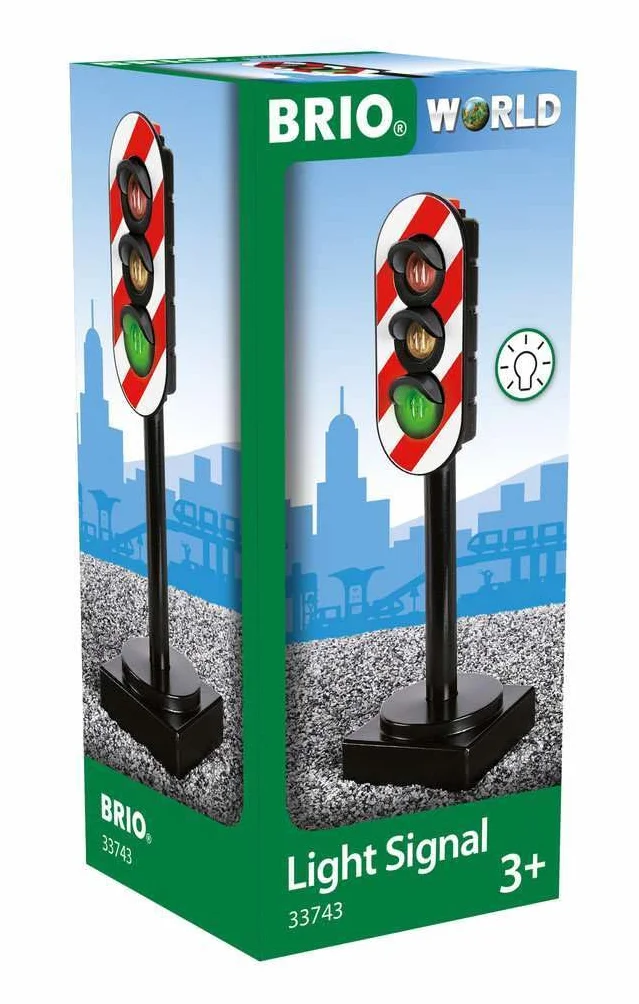 Brio 63374300 Sygnalizator Kolejowy (63374300) Bezpieczna Zabawka Dla Dzieci Powyżej 3 Lat