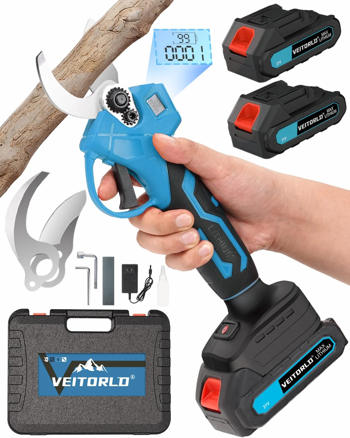 Makita 18V Akumulatorowe Nożyce do Gałęzi 30 mm Bezszczotkowy Sekator 2x2000 mAh