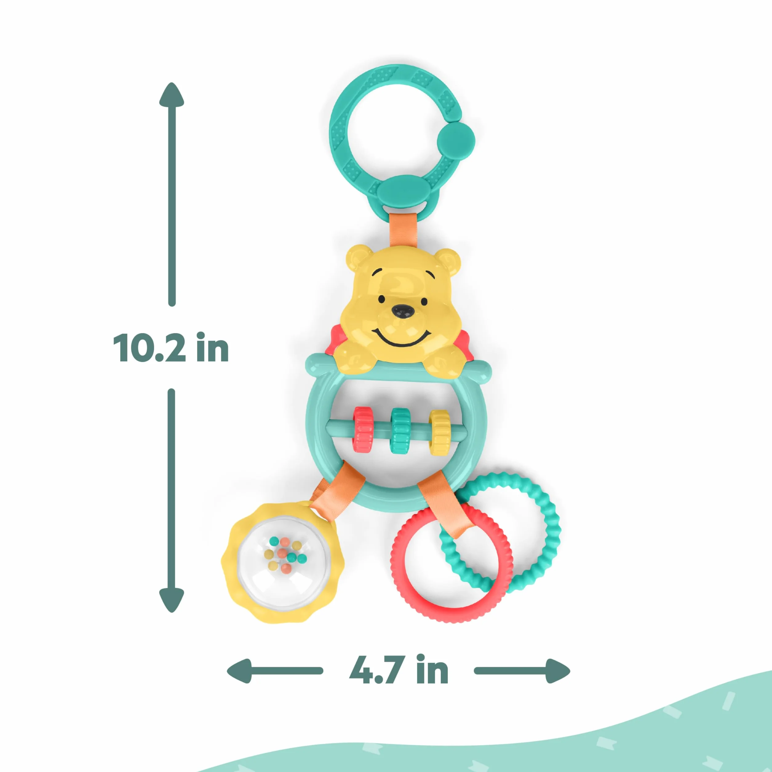 Bright Starts, Disney Kubuś Puchatek zabawka aktywna, uniseks, dla noworodków i starszych dzieci