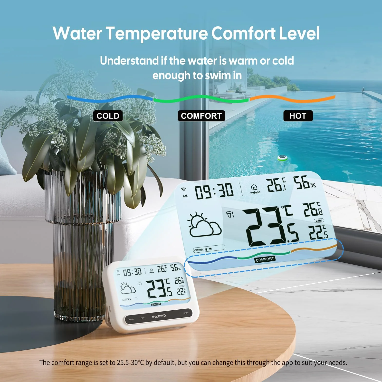 Inkbird IBS-P03R solarny termometr basenowy Wi-Fi